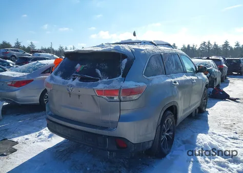 2016 Toyota Highlander Xle V6 z USA, uszkodzony, nr VIN 5TDJKRFH7GS319306